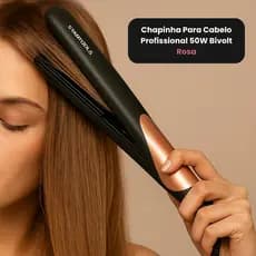 Chapinha de Cabelo Profissional Alisadora e Modeladora Antifrizz para Alisar os Fios Ondulação