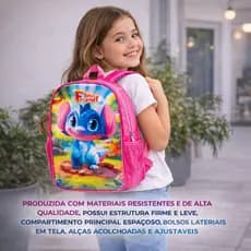 Mochila Escolar Infantil Costa Sortida Colorida Confortavel Resistente Estampa Diversa