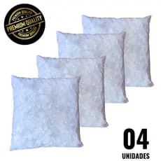 Kit 4 Enchimento Almofada Refil Decorativo 45x45 Espuma Ecológica