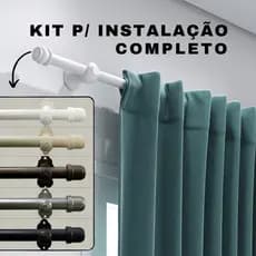 Varão para Cortina 2,00m Completo 19mm Alta Resistência Diversas Cores Envio Imediato Full