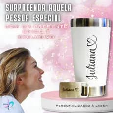 COPO PERSONALIZADO TERMICO GRAVAÇÃO A LASER INOX PERSONALIZAMOS O ABRIDOR