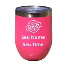 Copo Térmico Cuia 360 ml Liso com Tampa Aço Inox com Dupla Camada