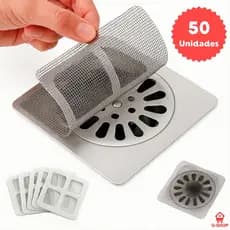 20/30/40/50/100 Protetor de Ralo Adesivo Descartável Anti Entupimento Tela Filtro Pia Banheiro Cozinha Cabelo
