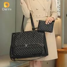 Bolsa Feminina Térmica 2 em 1 para Laptop 15.6'' e Marmita Grande Capacidade