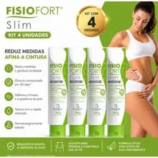 Kit Fisiofort Slim Creme Redutor De Medidas 150g Bio Instinto Melhora a Firmeza da Pele