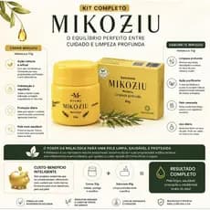 Kit Mikoziu Creme 50g + Sabonete Melaleuca 90g | Limpeza Profunda, Ação Purificante e Hidratante