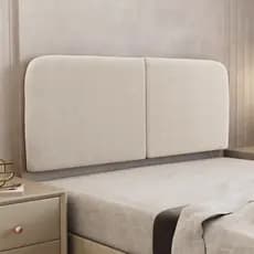 Cabeceira Painel Dobrável Orgânico Cama Box Casal Padrão Aira 140cm Bouclê