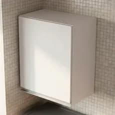 Armário Aéreo Multiuso Lux 40cm 100%MDF 01 Porta Branco - Desk Design