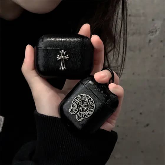 A Capa De Fone De Ouvido Da Marca Chao É Adequada Para iphone AirPods 1/2/3/4 Pro Geração De Couro À Prova De Choque