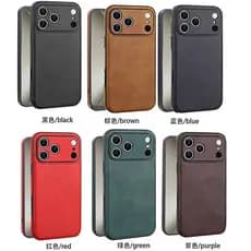 Capa De Couro De Vaca De Alta Qualidade Para iPhone 17 Pro Max 11 12 13 14 15 16E Luxo Business Mobile Phone