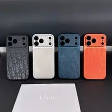 Marca De Moda Em Relevo Capa De Couro De Luxo Para iPhone 17 16 15 14 13 Pro Max Plus