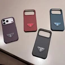 Etiqueta De Marca De Moda Capa De Couro De Fibra De Carbono De Luxo Para iPhone 17 16 15 14 13 Pro Max
