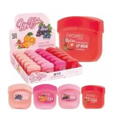 Lip Balm Febella Vaselina no Potinho - Hidratação e Proteção com Aroma de Frutas