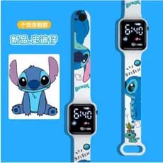 Relógio Infantil Digital De Led ~ Stitch Disney tipo smarthwatch