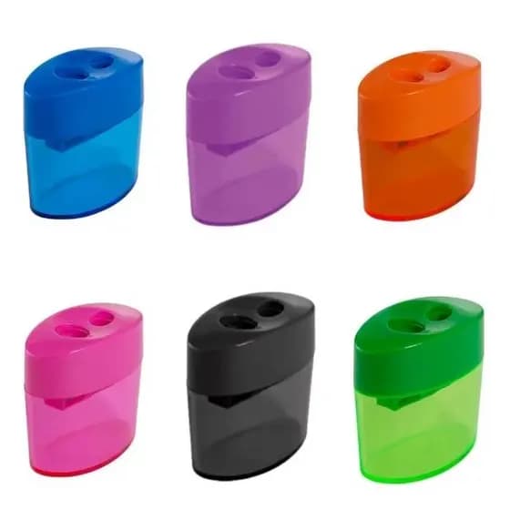 Apontador Duplo Oval Com Deposito Leo & Leo