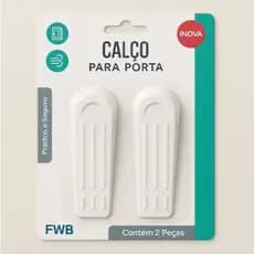 Kit 02 Trava Porta Prendedor Aparador Peso De Plástico Resistente Calço Prático Segura