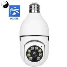Câmera IP Lâmpada Wifi Giratória Com Visão Noturna Full HD 360° Yousee