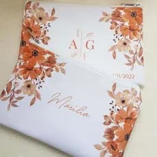 70 Necessaire Slim  Personalizada, Padrinho, Madrinha de Casamento