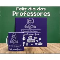 Kit Personalizado Caneca e Azulejo Dia dos Professores