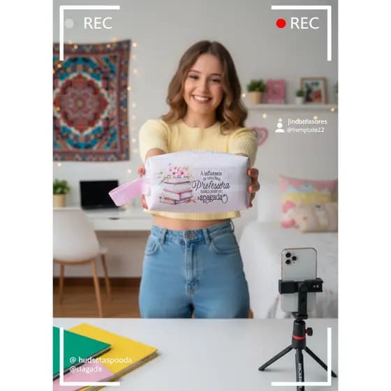 Necessaire Personalizada para Brinde Corporativo – Lembrancinha Criativa com Estampa Exclusiva