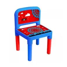 CADEIRINHA INFANTIL PLASTICO AZUL ARANHA DESMONTAVEL MENINO