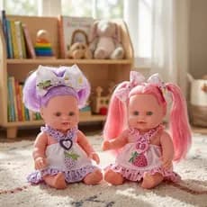 Boneca Milk Infantil Menina Rafaeli Pepita ou Tuca Colors