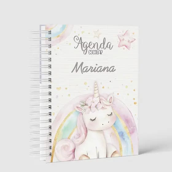 Agenda Escolar 2027 Menina - Vários Temas