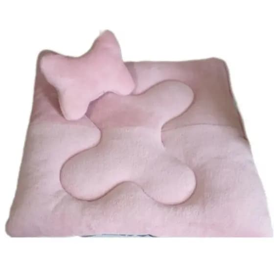 colchonete tapete cama pet tipo almofada rosa🐶