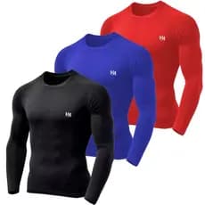 Kit 3 Camisas Térmicas Uv 50+ Malha fria Proteção Solar