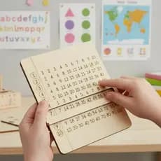 Tabuada pedagógica brinquedo matemática educativo multiplicação educação infantil jogo