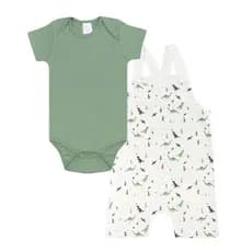 Jardineira Bebê Menino Menina Roupas de Bebê Verão Conjunto de Bebê Roupinha de Bebê