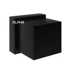 Acabamento De Registro Chuveiro Banheiro Volante Quadrado Metal Padrão Deca Preto