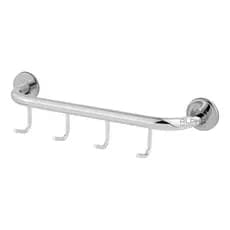 Gancho Cabide 04 Ganchos Suporte Roupas Aço Inox Alumínio