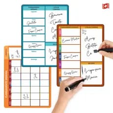 PORTA RECADOS PLANNER LOUSA MAGNÉTICA QUADRO BRANCO COM CANETA QUE ESCREVE E APAGA