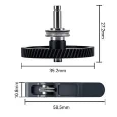 Engrenagem Extrusora Bambu Lab A1 A1 Mini Reposição Reforçada – Peça Original Upgrade