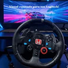 Capa Central Volante Logitech G27 G29 G920 G923 | Fibra de Carbono Personalizada Sim Racing