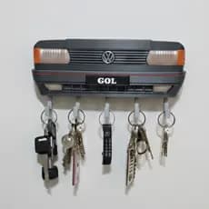 Porta Chaves Gol Quadrado Decorativo | Clássico Automotivo para Casa e Garagem