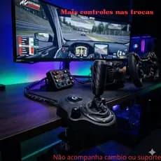 Kit Grelha H + Manopla Racing Câmbio Logitech G29 G920 G923 Upgrade Volante Pitstop 3D