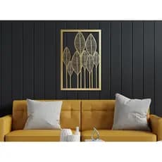 Quadro Decorativo Vazado Grande Folhagem Para Sala Quartos