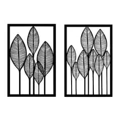 Kit 2 Quadro Natureza Decorativo Escultura Parede Enfeite