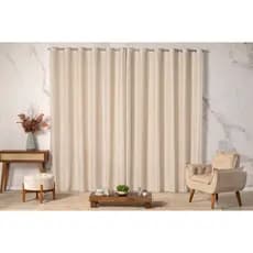 CORTINA LINHO LISTRADA 2,00X1,70