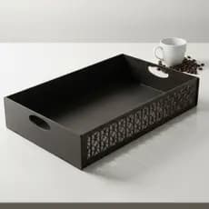 Bandeja De MDF 4 Cores Grande Mesa Decorativo para Cantinho do Café Decoração Organização Elegante