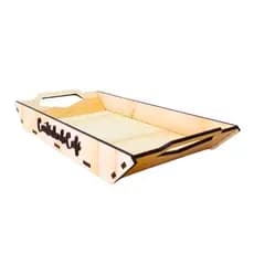 Bandeja Cantinho do Café Grande Mesa Posta Decorativa para Cozinha – Organização e Estilo MDF mdf