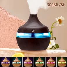 Umidificador De Ambiente Portátil Difusor De Aromas 7 Led Usb Elétrico E Aromatizador Óleo Essência