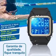 Relógio Eletrónico A Prova D Água Para Estudantes Multifunções Exterior Esportivo De Corrida Para Trabalho