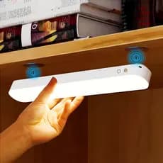 Lâmpada De Mesa LED De Recarregável Luz Noturna De Leitura Com Base Magnética Lâmpada Para Guarda Roupa Portatil