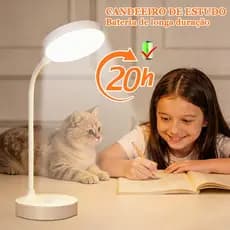 Nova Luminária De Mesa LED Recarregável Lâmpada De Toque USB Sem Fio Dobrável Flexível Lâmpada De Aprendizagem
