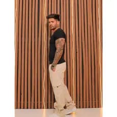 CALÇA CARGO BALÃO RETA BOCA LARGA