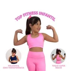 Top Nadador Infantil Menina Esportivo Poliamida Premium Escola Ginástica