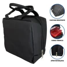 Bolsa Térmica Portátil de Mão Com Isolante Térmico Lancheira Marmita Para Viagem Piquenique Academia Escola